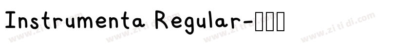 Instrumenta Regular字体转换